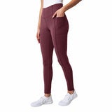 Mondetta Women's Ribbed Panel Tight in Purple Mondetta Women's Ribbed Panel Tight in Purple