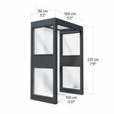 Palram 160 x 96cm Pro Door Awning Bundle
