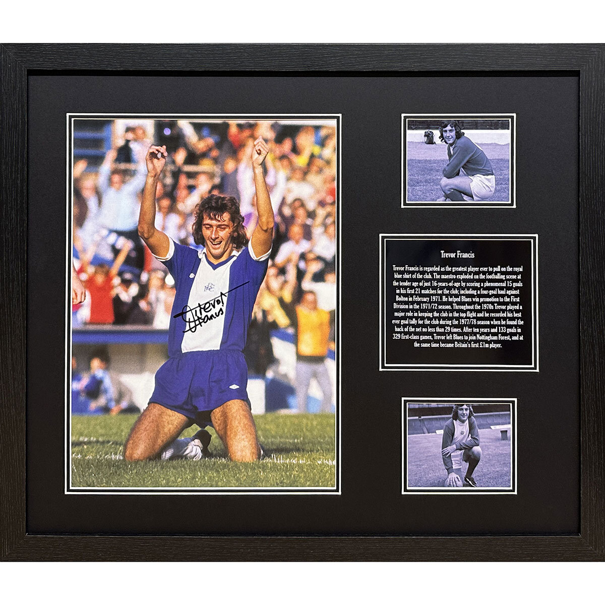Trevor Francis signed Birmingham City photo