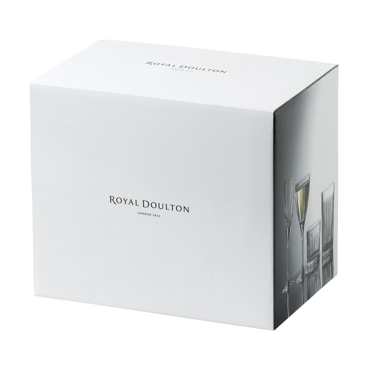 Royal Doulton Linear Crystal Wine Glasses, 6 Pack