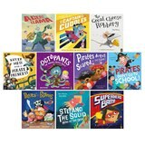 Pirates & Superheroes x10 Book Ziplock