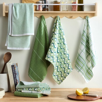 Kelly Collection Kitchen Towels 8 Pack, in 2 Colours