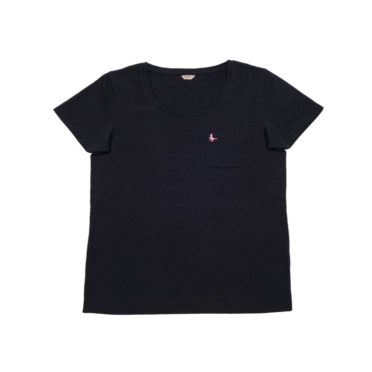 Jack Wills Ladies Fullford T-Shirt with Pocket in Navy Jack Wills Ladies Fullford T-Shirt with Pocket in Navy
