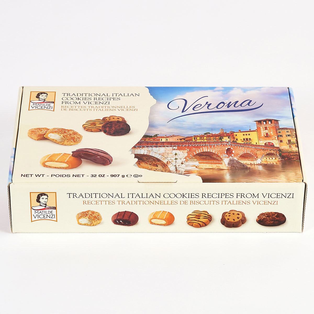 Vicenzi Verona's Traditional Italian Cookies Box, 907g