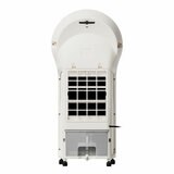 Back profile of Duux Mist Air Cooler in Stone