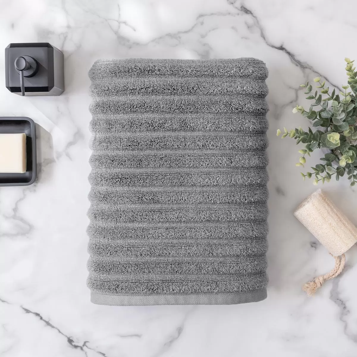 Welhome Asciugamano da Bagno Bumpy Texture 100% Cotone in 3 Colori, 76 x 147 cm - Foto 7 di 10