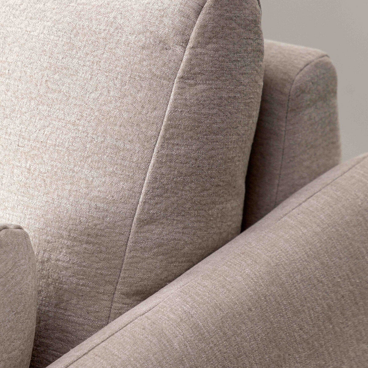 Gallery Oakwood Natural 3 Seater Fabric Sofa