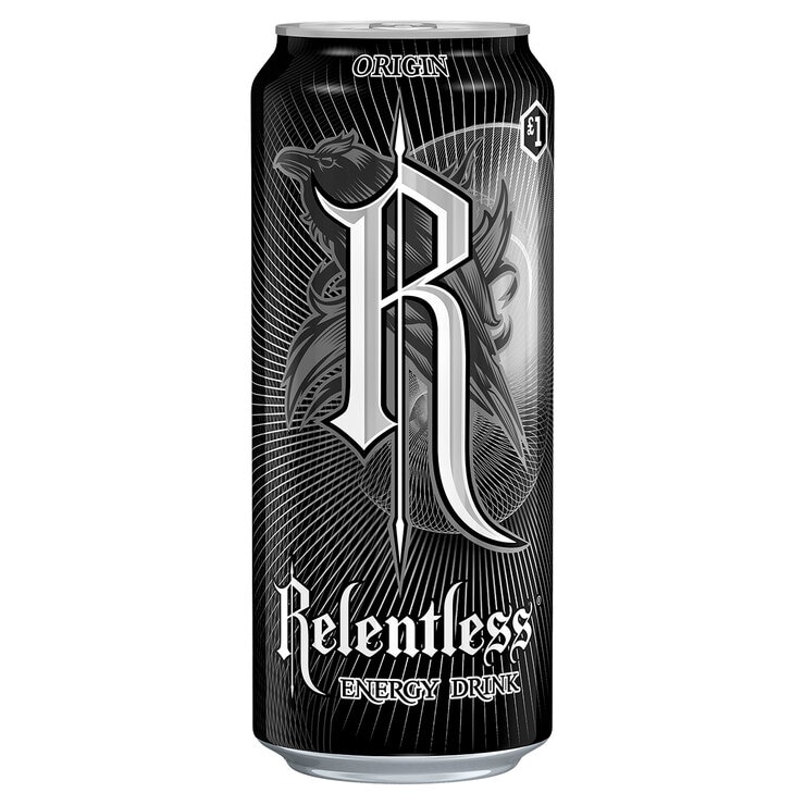 Relentless Origin PMP £1.00, 500ml Relentless Origin PMP £1.00, 500ml