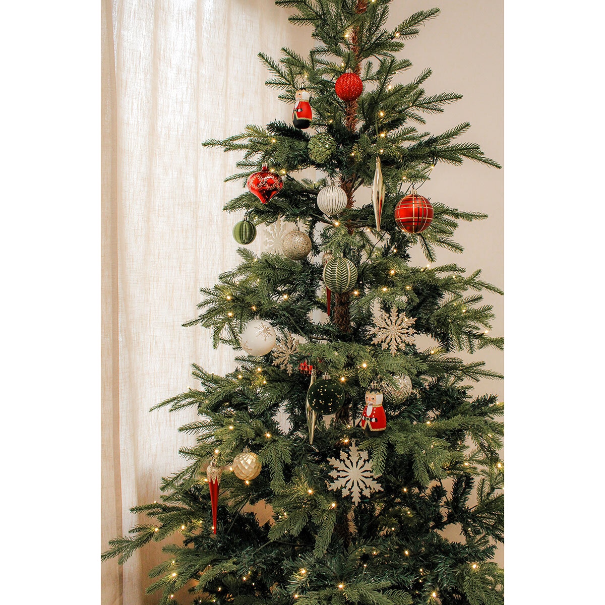 Shatter Resistant Christmas Ornaments - 80 pack