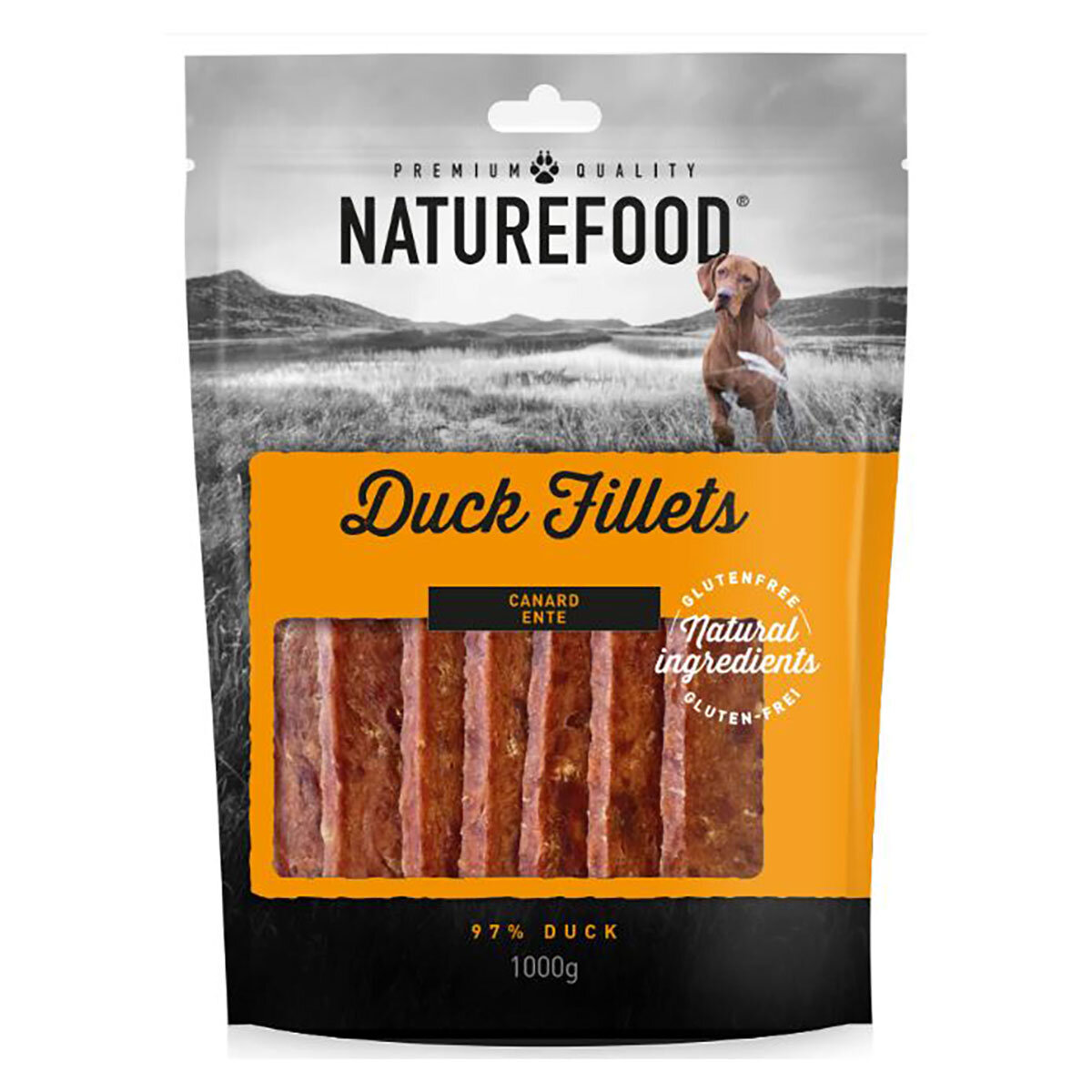 Nature Food Duck Fillet Dog Treats, 1kg