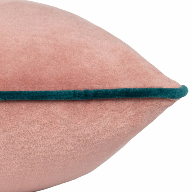 Furn Meridian Blush Velvet Feather Fill Cushion, 45 x 45 cm