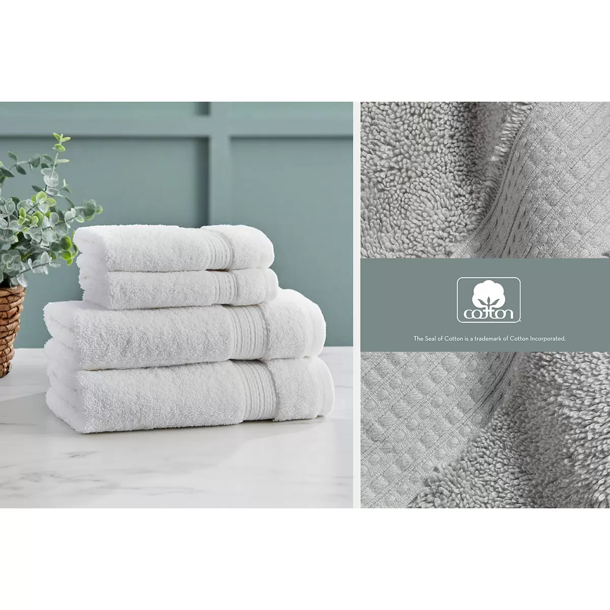 Grandeur Asciugamano 100% Cotone Igro, Confezione da 2 in 4 Colori - Foto 15 di 39