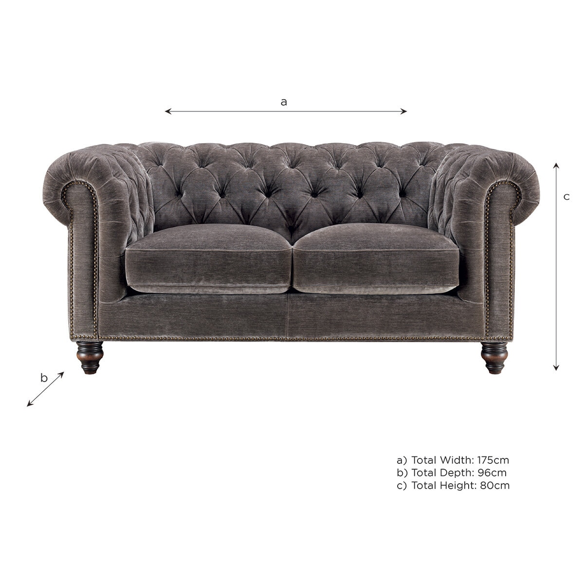 Allington Grey Fabric Sofa