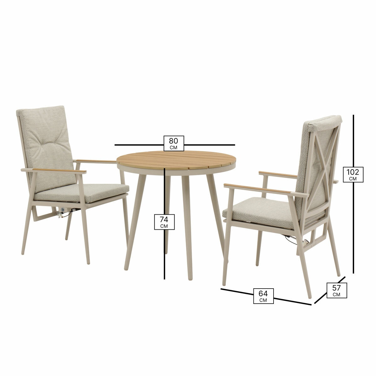 Bramblecrest Wisely 3 Piece Recliner Patio Set in Mocha Bramblecrest Wisely 3 Piece Recliner Patio Set in Mocha