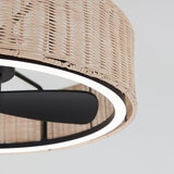 Artika Kalani 24" (61cm) Rattan Fan Light with Remote Control