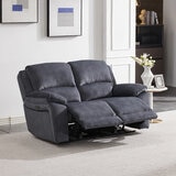 Belagio Grey Fabric Power Recliner 2 Seater Sofa