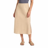 Matty M Women's Linen Skirt in Beige