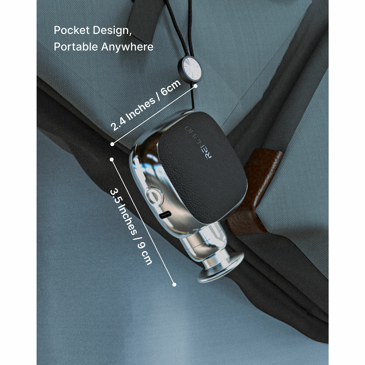 Lifestyle image of Renpho Micro Massage Gun's dimensions