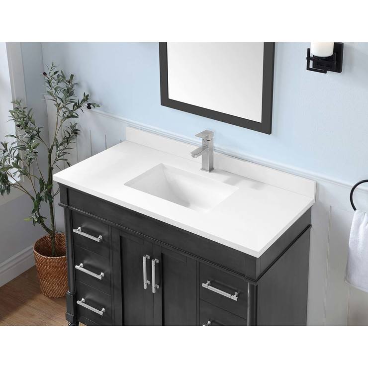 OVE Wesport 42 inch Single Vanity in Iron Grey Costco UK