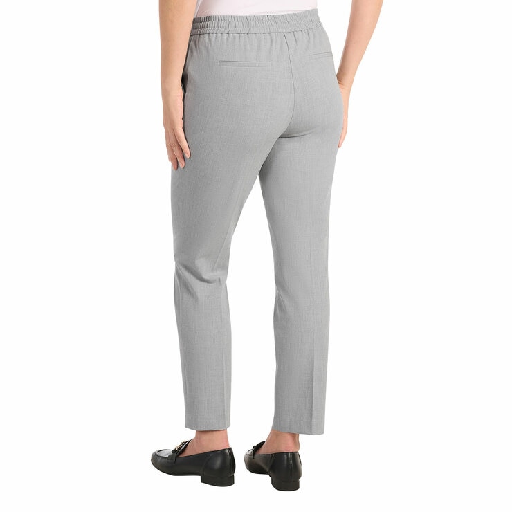 Hilary Radley Ladies 4 Way Stretch Pull On Pant in Heather Grey