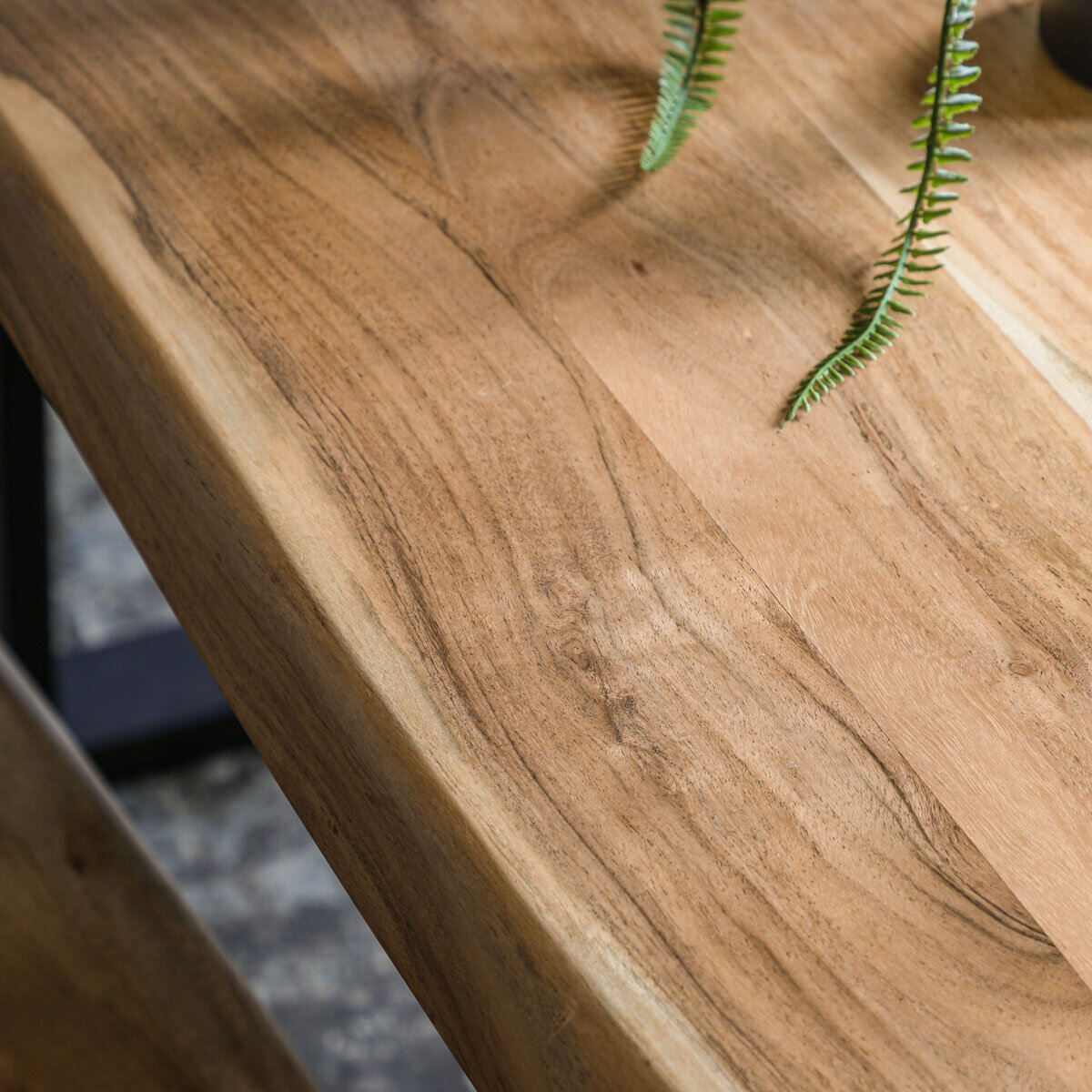 Gallery Chisbury Acacia Live Edge Dining Table, Seats 4-6