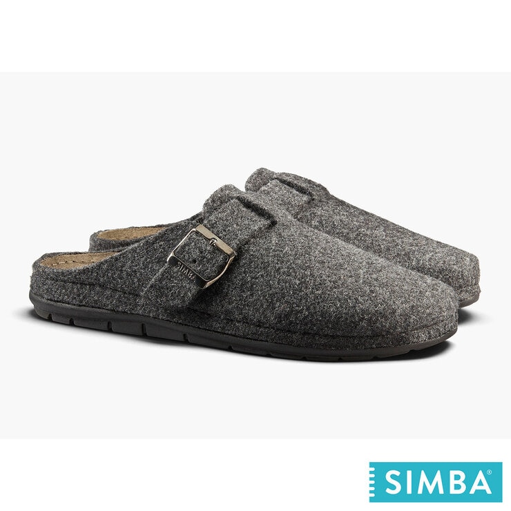 Simba Men's Stormur Slipper in Grey Simba Men's Stormur Slipper in Grey