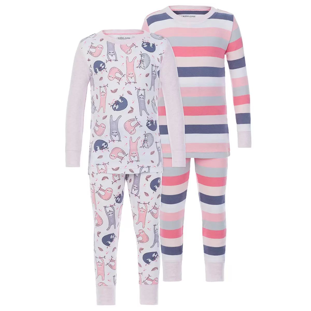Kirkland Signature Children's Cotton 4 Piece Pyjama Set in Sloth