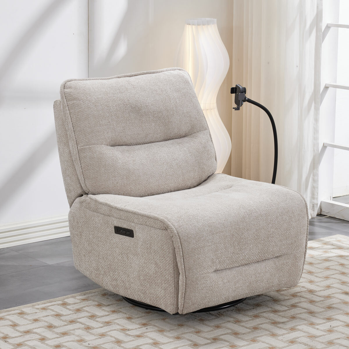 Armchair Beige Lifestyle