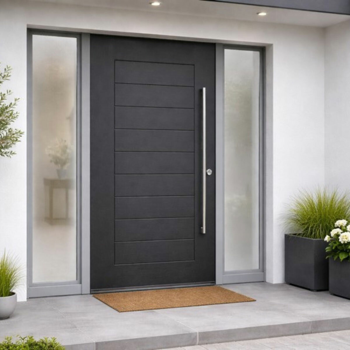 Mendes External Thermal Grey Primed Door - Berkshire in 2 Sizes