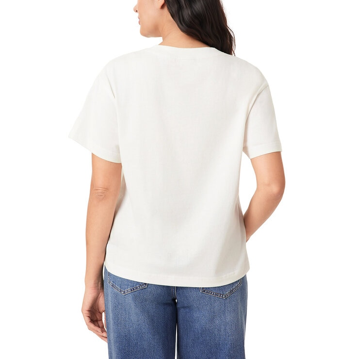 Scotch & Soda Ladies Boxy T-Shirt in Beige Scotch & Soda Ladies Boxy T-Shirt in Beige