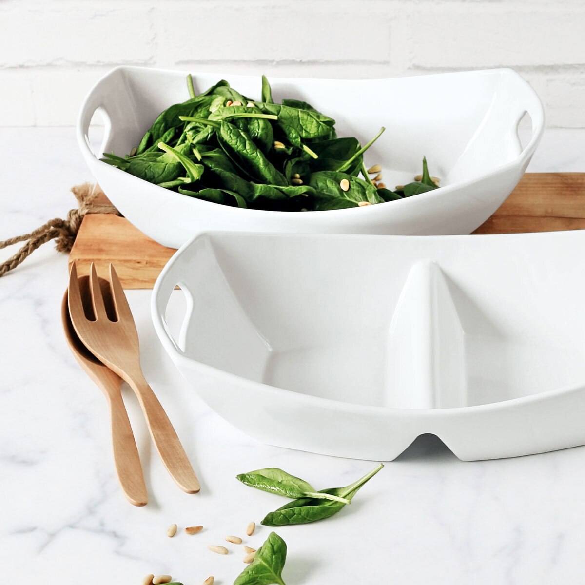 Over & Back Stoneware 2 Piece Serving Set Costco UK