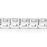 7.00ctw Round Brilliant Cut Diamond Bracelet, 18ct White Gold