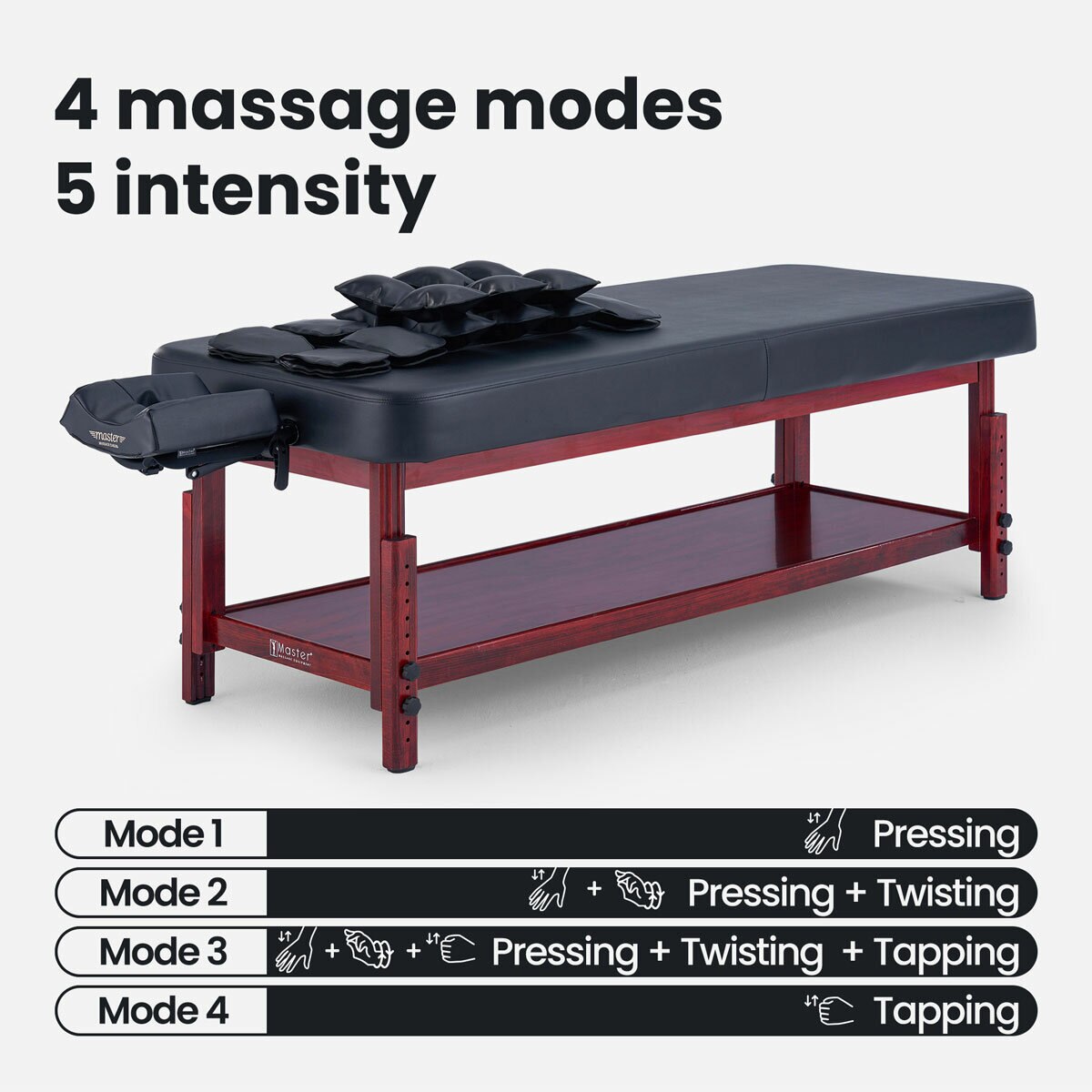 Master Massage AirMaster 76cm Airwave Massage Table, Mahogany Frame