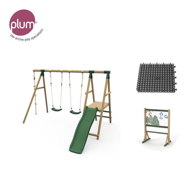 Plum Ultimate 4 Premium Wood Swing and Accessories Plum Ultimate 4 Premium Wood Swing and Accessories