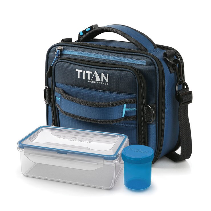 Titan Deep Freeze® Expandable Lunch Box with 2 Ice Walls® in Blue Costco UK