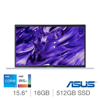 ASUS Vivobook 15, Intel Core i5, 16GB RAM, 512GB SSD, 15.6 Inch Laptop,  X1502ZA-BQ556W