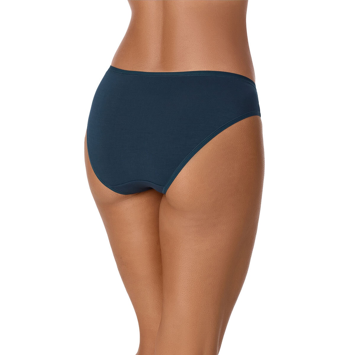 DKNY Women's Modal Bikini Brief 5 Pack in Navy