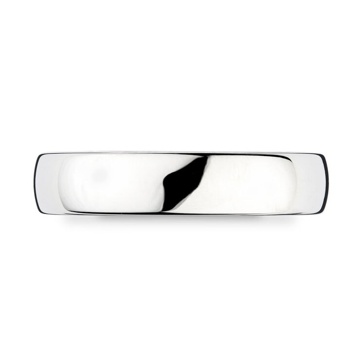 5.0mm Basic Court Wedding band. Platinum