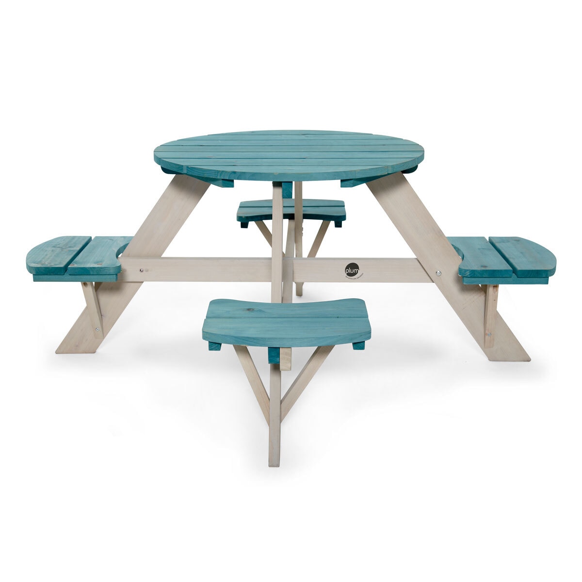 Plum Circular 4 Seater Picnic Table in Teal (3+ Years)