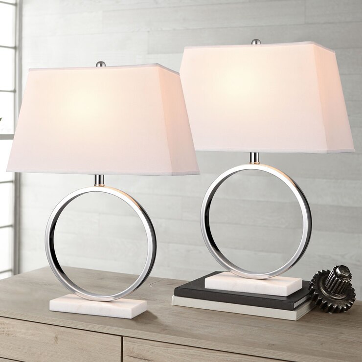 Bridgeport Designs Marble Table Lamp, 2 Pack Costco UK
