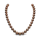 Treated Tahitian Chocolate Necklace, 18ct Yellow Gold