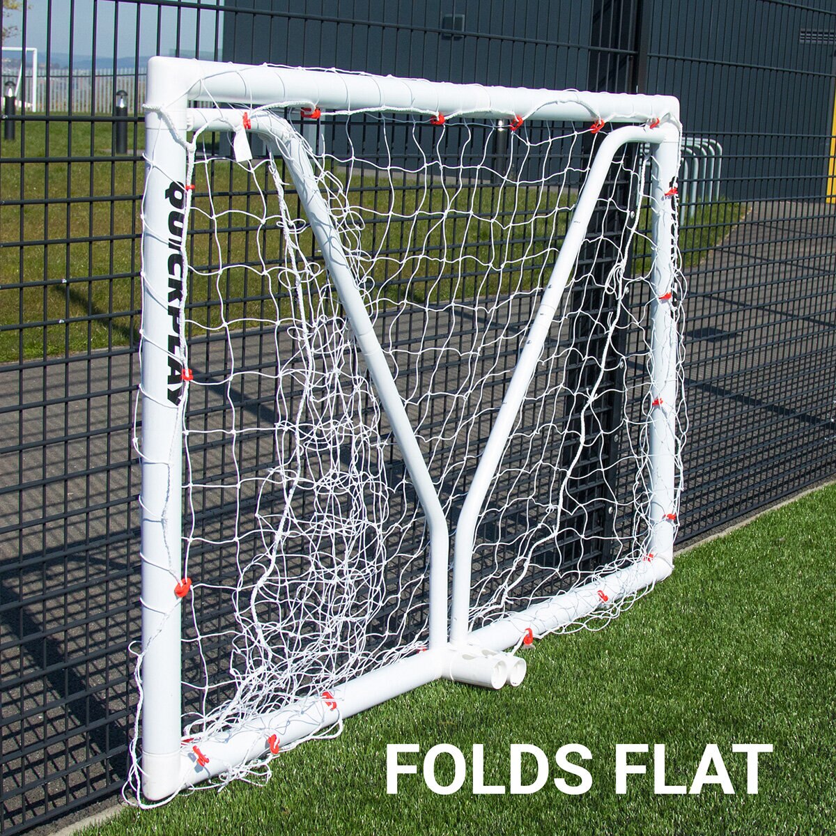 Lifestyle image showing the goal folded flat Lifestyle image showing the goal folded flat