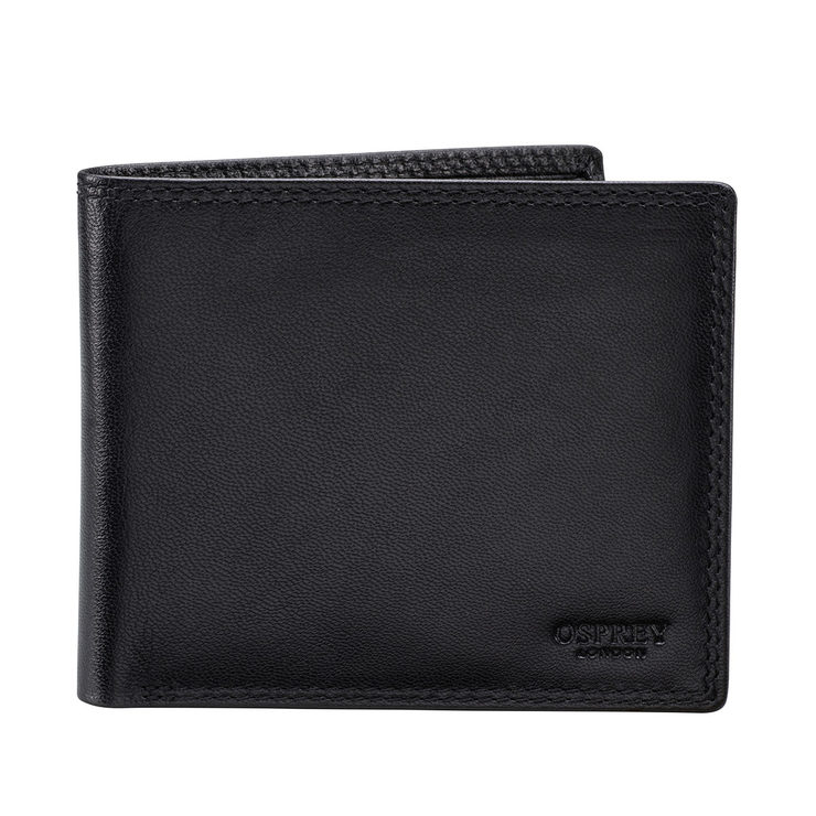 Osprey London Hornbeam Billfold Leather Wallet in Black | Costco UK