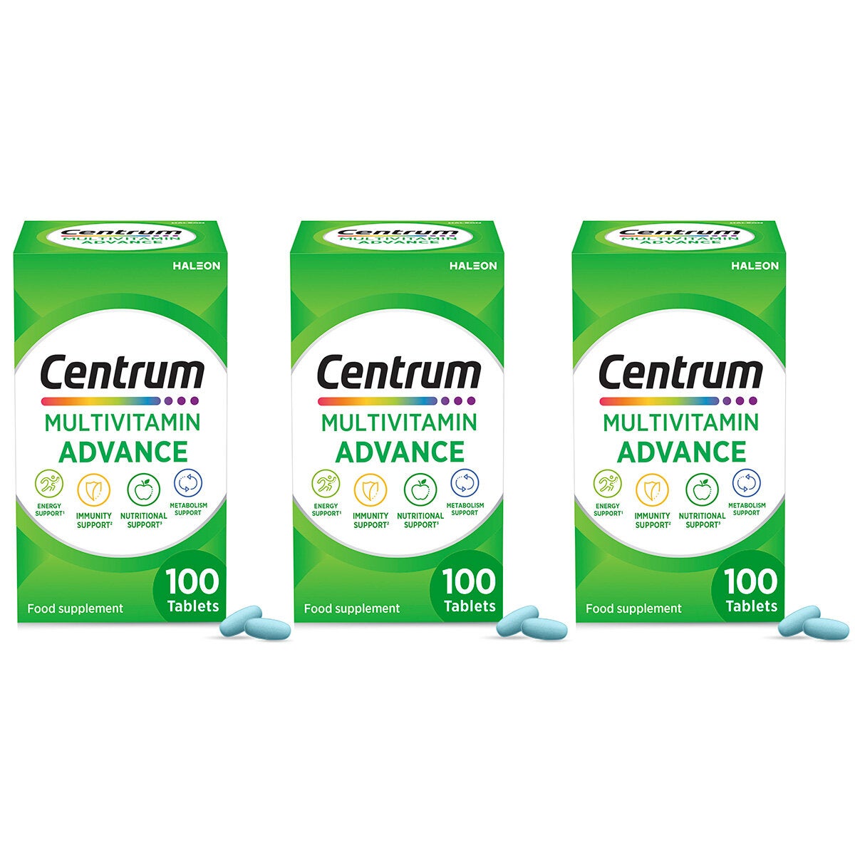 Centrum Advanced Vitamins, 3 x 100 Count Centrum Advanced Vitamins, 3 x 100 Count