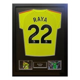 David Raya Signed Framed Arsenal Football Shirt