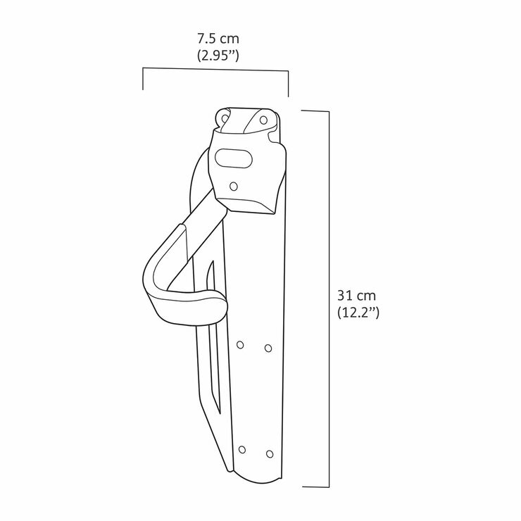 Keter 31cm Wall Mounted Bike Rack Accessory for Keter Sheds