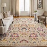 Concept Looms Vintage Kashan Ivory Multi Rug, in 3 Sizes