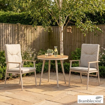 Bramblecrest Wisely 3 Piece Recliner Patio Set in Mocha