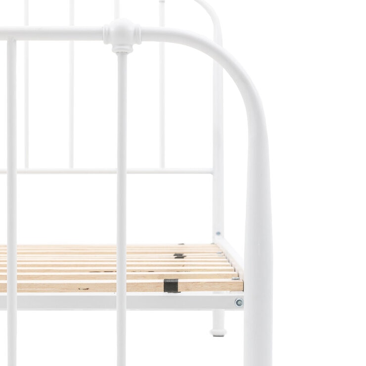 Gallery Loughton Cream Metal Bed Frame, Single