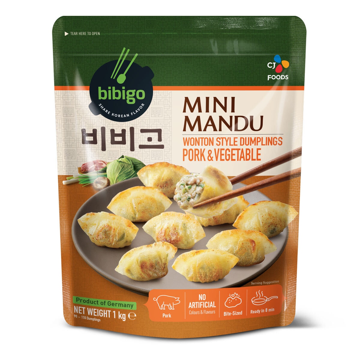 Pack of Pork and Veg Mini Mandu